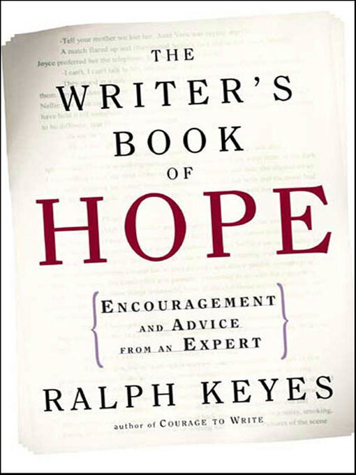 Title details for The Writer's Book of Hope by Ralph Keyes - Available